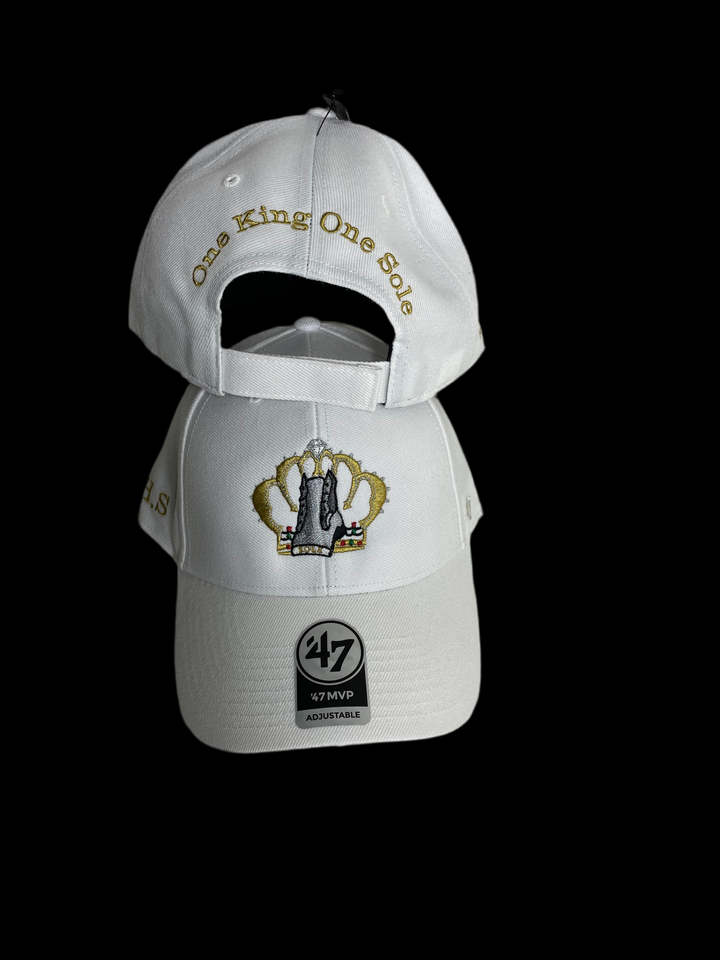 S.H.S Crown & Shoe Logo (Embroidery) ('47) baseball Caps